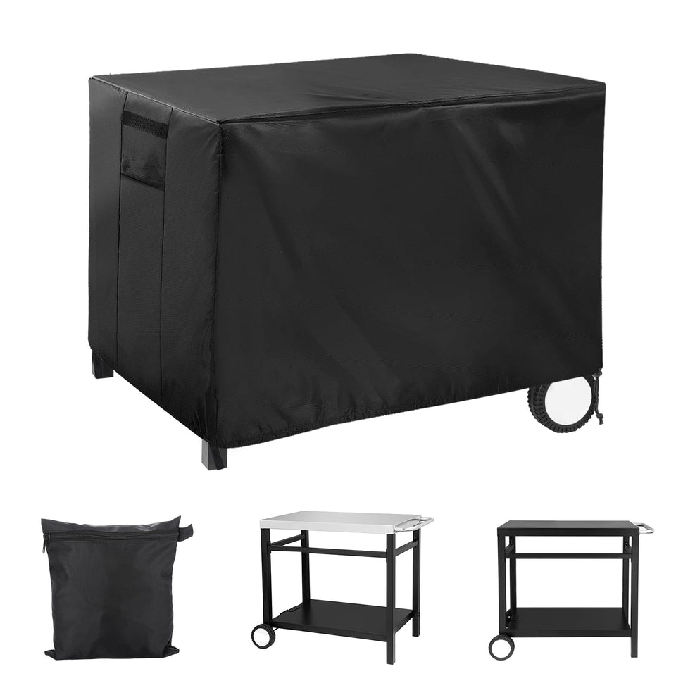 PAMASE outdoor cart cover on 41x24x32 table showing precise fit and weather protection