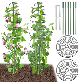 PAMASE pea trellis packaged for easy setup and storage