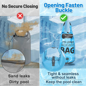 Pamase sand-fillable pool ladder anchor seals quickly for stable steps.