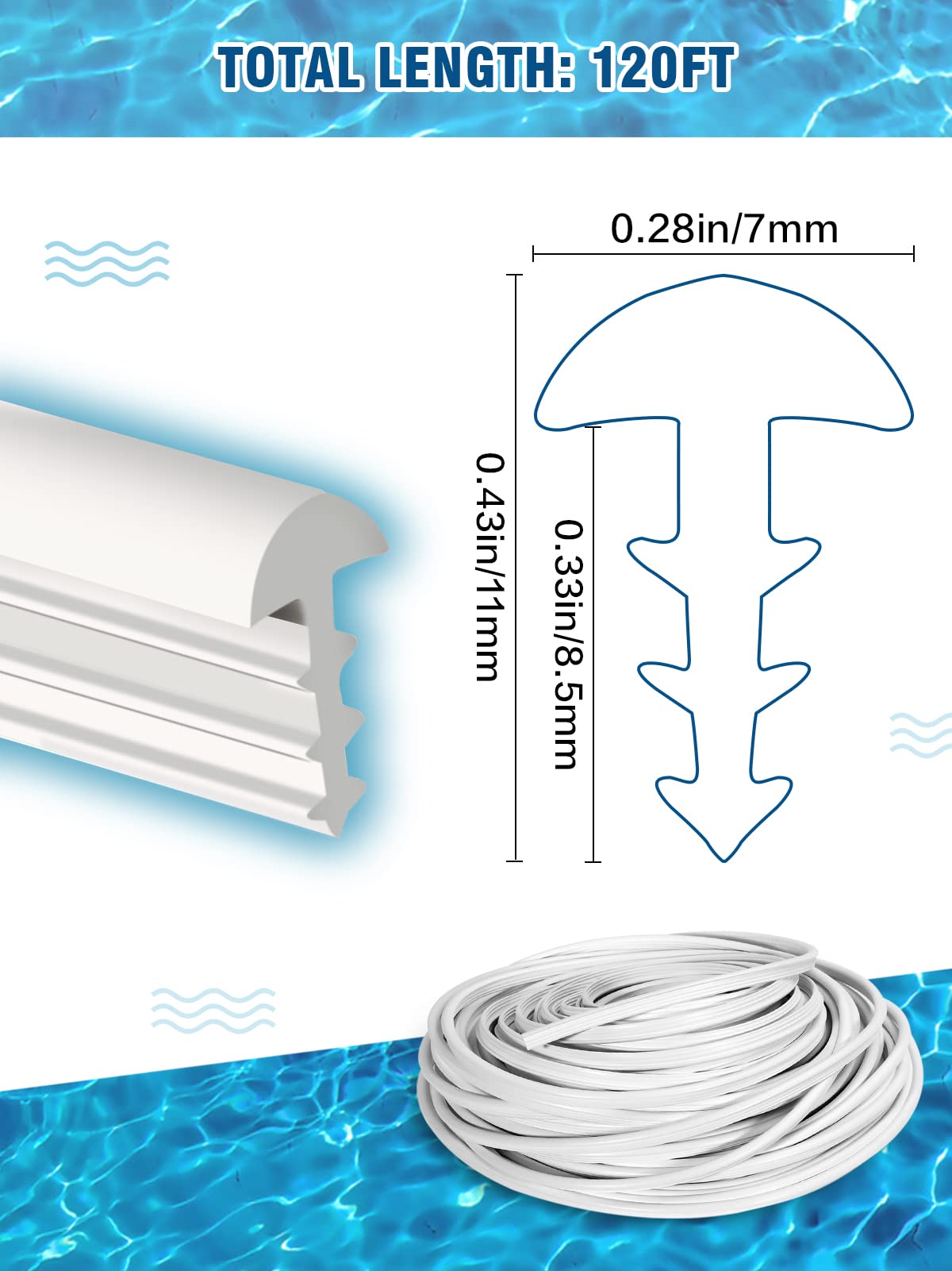 pamase white color blends with any liner style.