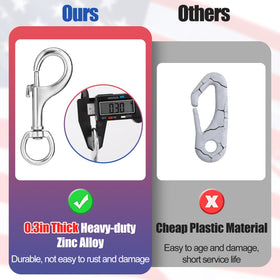 PAMASE zinc alloy clip close-up, smooth touch and strong grip.