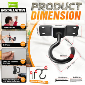 PAMAZY anti-slip coating on metal ceiling hook surface