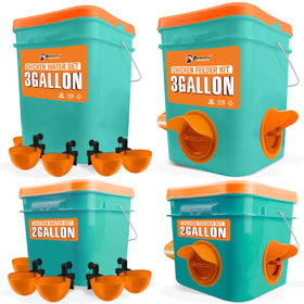 Pamazy automatic feeder and waterer main unit for effortless daily poultry feeding