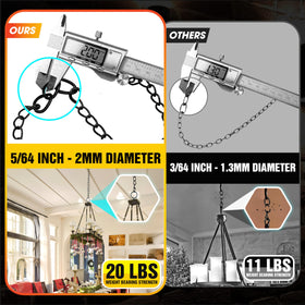 PAMAZY chain with included pliers enables quick length adjustments.