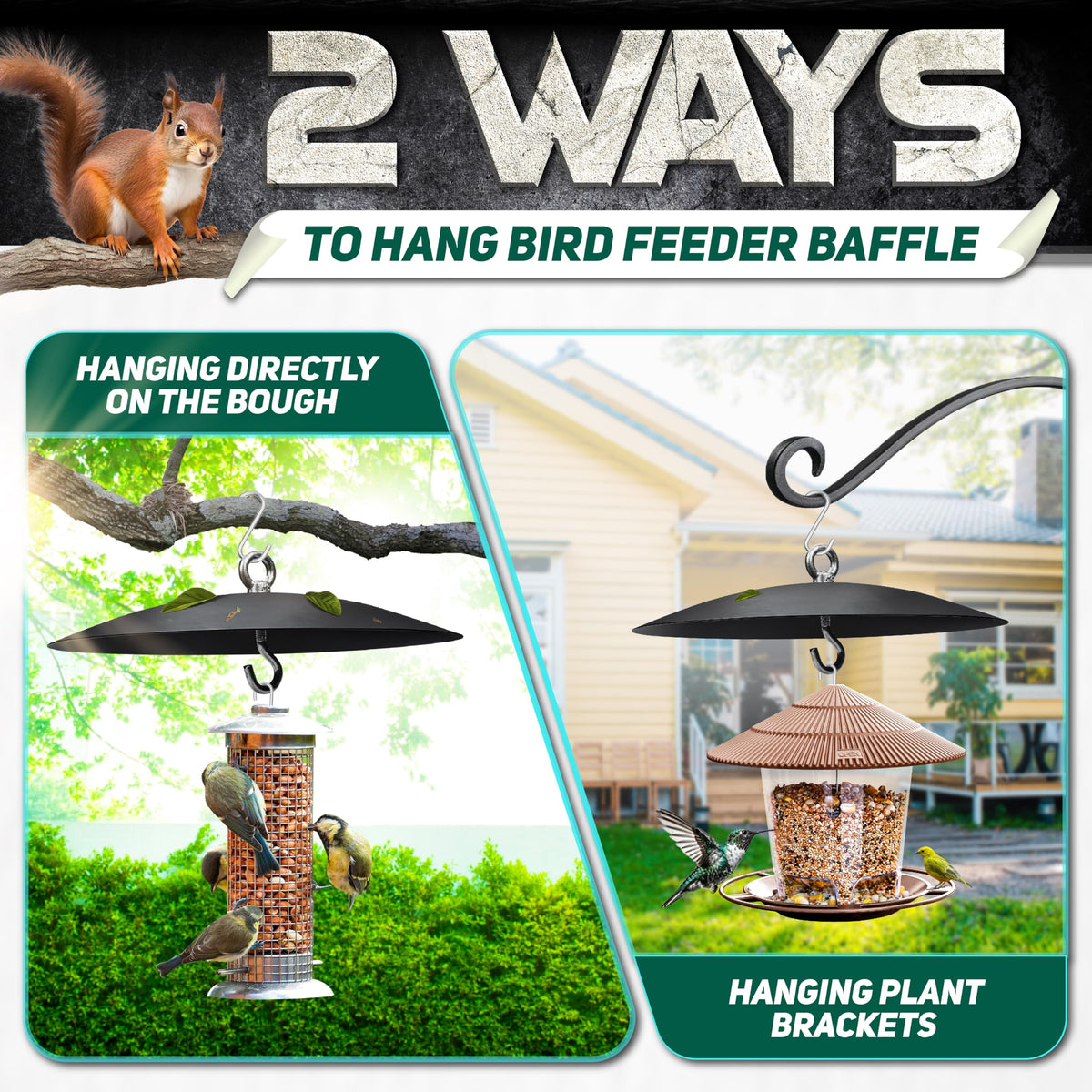PAMAZY rust-resistant steel baffle withstands long-term outdoor use.