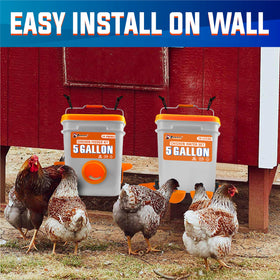 Pamazy durable PP plastic buckets withstand outdoor use and pecking