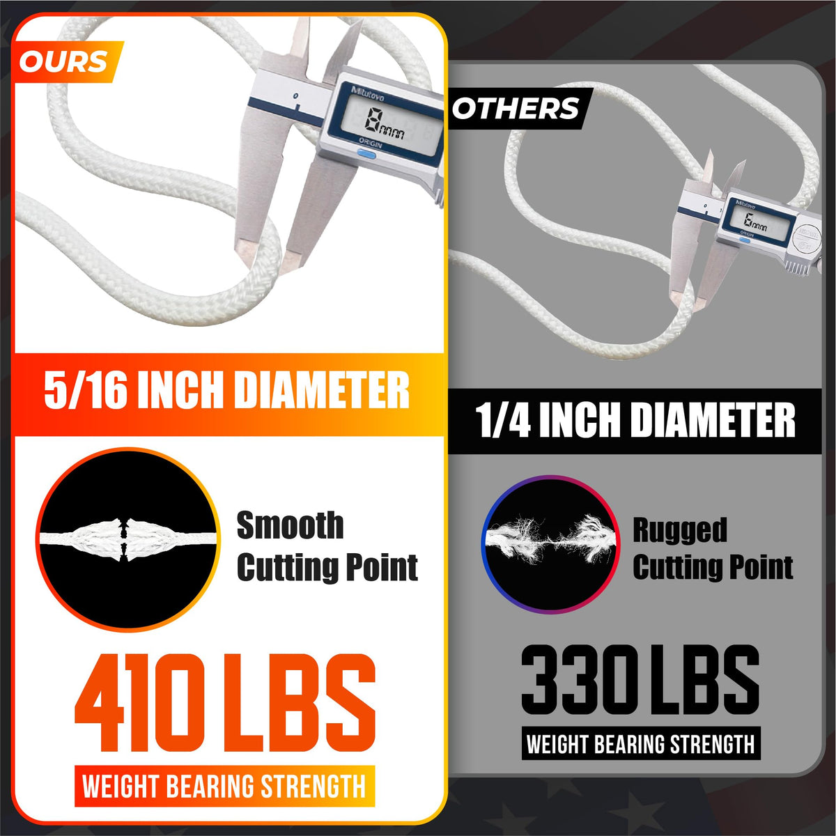 PAMAZY heavy-duty nylon rope enables smooth setup and reliable support.