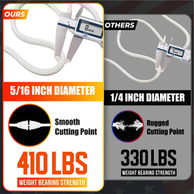 PAMAZY heavy-duty nylon rope enables smooth setup and reliable support.