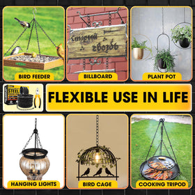 PAMAZY durable hardware suited for indoor and outdoor hanging.