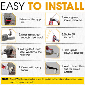 PAMAZY Rodent Barrier Kit in-use scene shows reliable barrier at entry points.