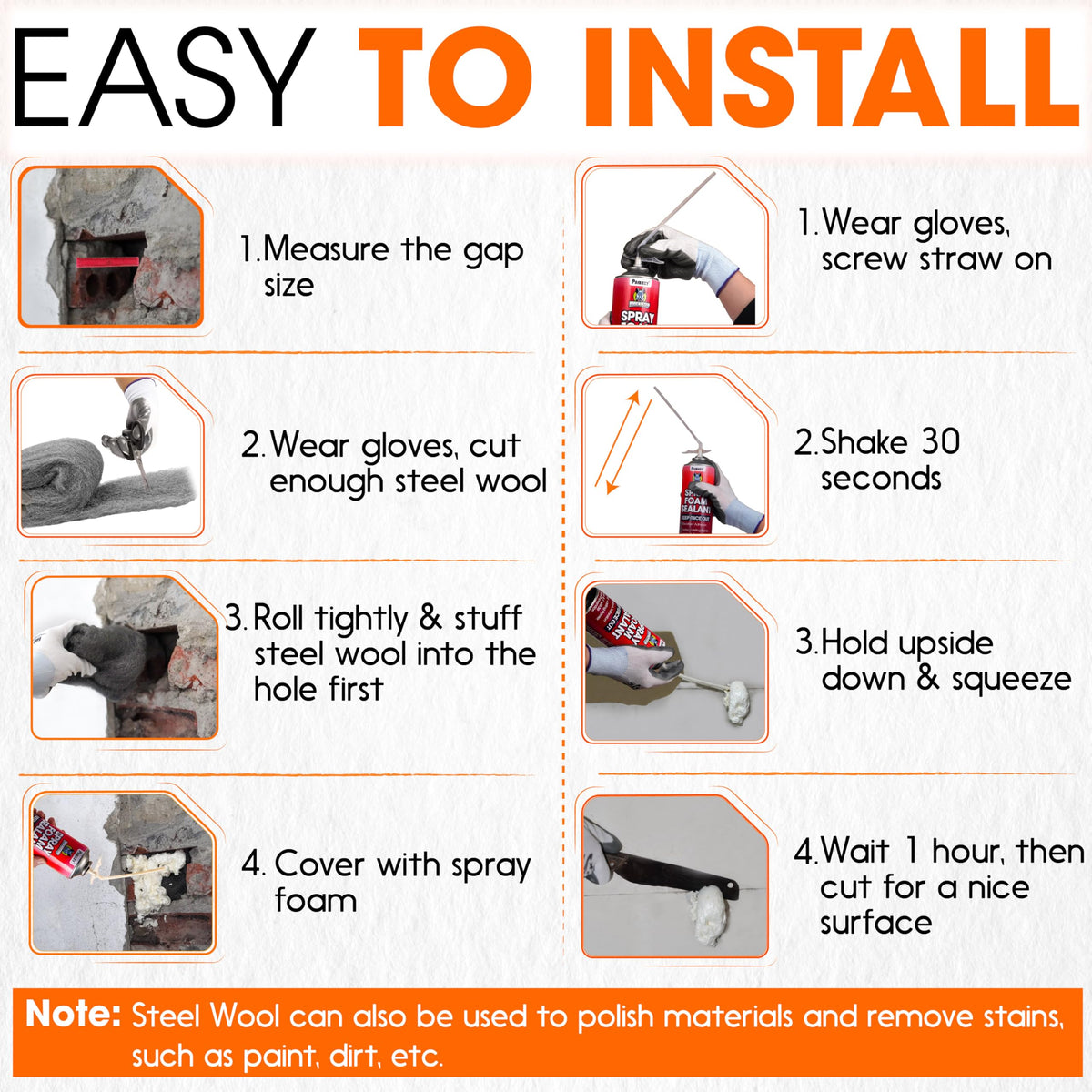 PAMAZY Installation setup near vents and pipes for versatile use