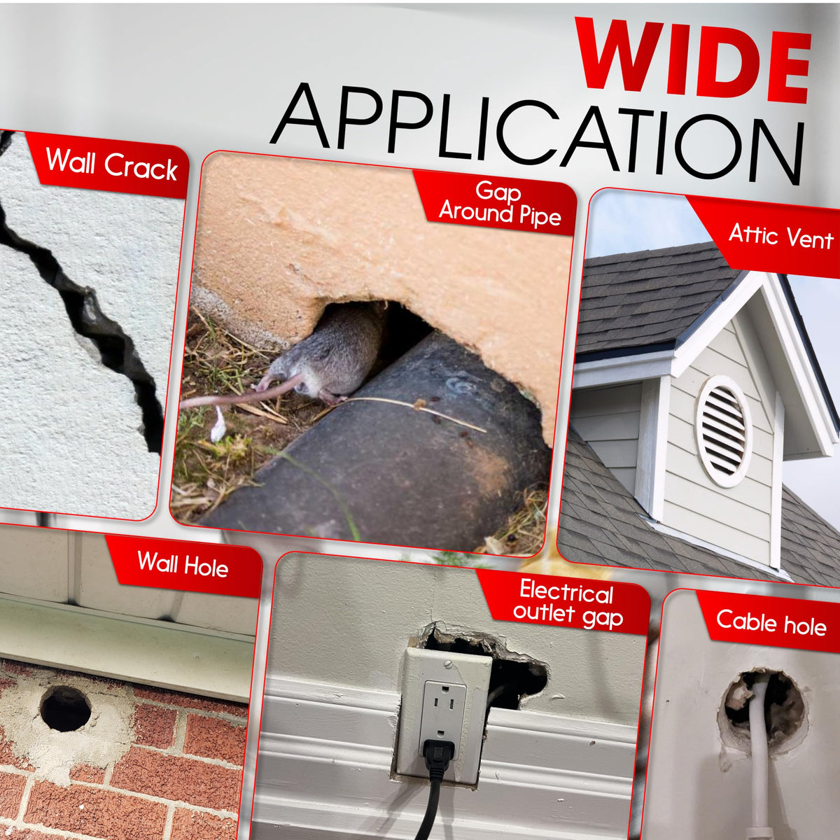 PAMAZY Rodent Barrier Kit contents show complete home kit.