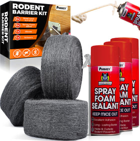 PAMAZY Rodent Barrier Kit steel wool component ready to seal gaps