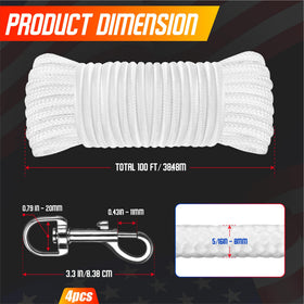 PAMAZY rust-free swivels endure weather and maintain performance.