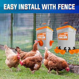 Pamazy setup shows wall or fence mounting option for versatility