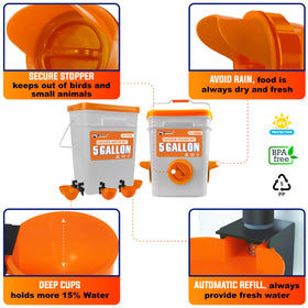 Pamazy water cups with extra capacity reduce refilling frequency