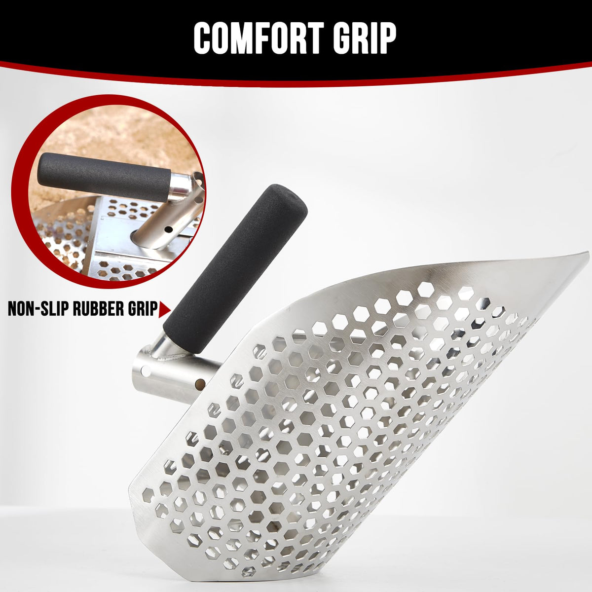 PAMLIAPY sand scoop 8 mm holes optimize sand sifting