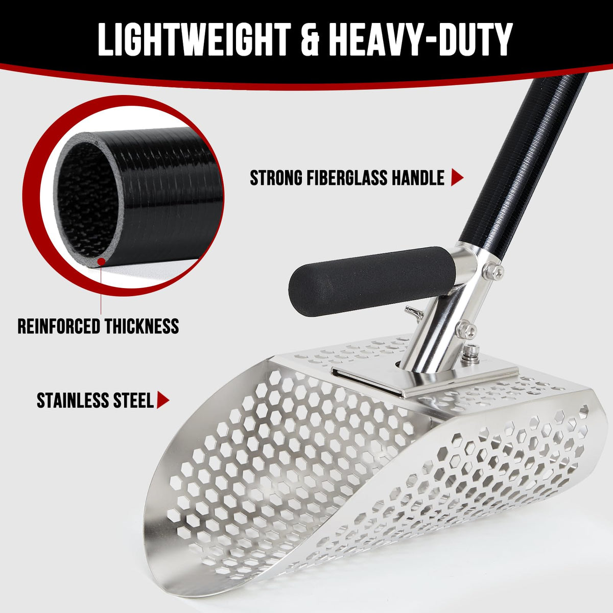 PAMLIAPY 8mm holes speed sand flow while securing small finds.