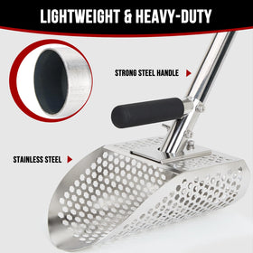PAMLIAPY sand scoop with 8 mm holes for efficient sand sifting