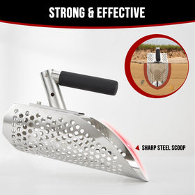 PAMLIAPY sand scoop on the beach captures action-ready metal detecting moments
