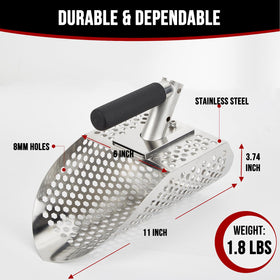 PAMLIAPY sand scoop detachable handle demonstrates easy setup