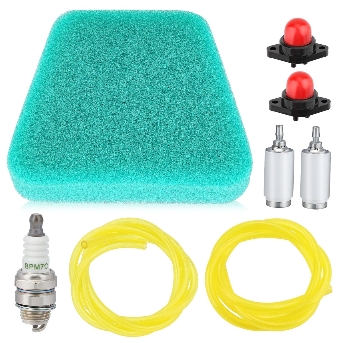 Panari 530037793 air filter for Poulan chainsaws improves airflow and dust filtration.