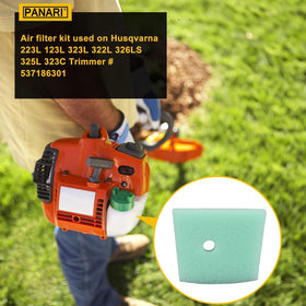 Panari 537186301 air filter for Husqvarna 323L keeps dust out for smoother operation.