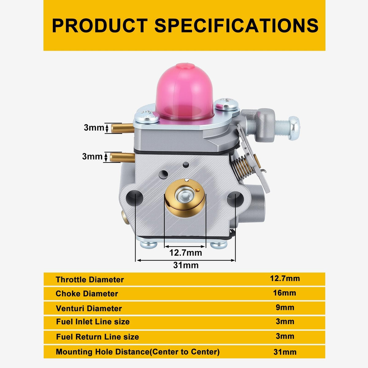 Panari 753-06190 carburetor o-ring seal ensures proper sealing
