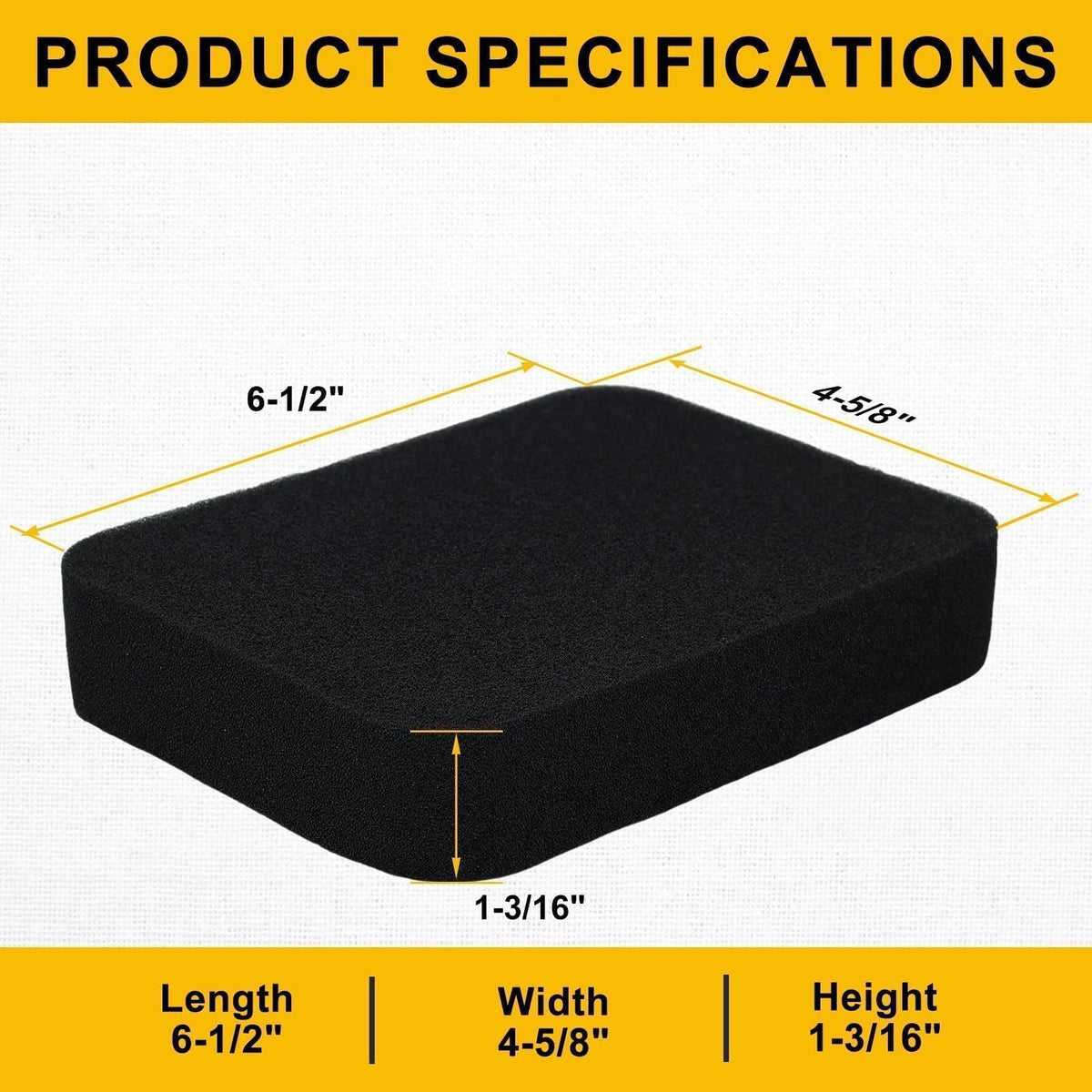 Panari air filter dimensions ensure proper fit.