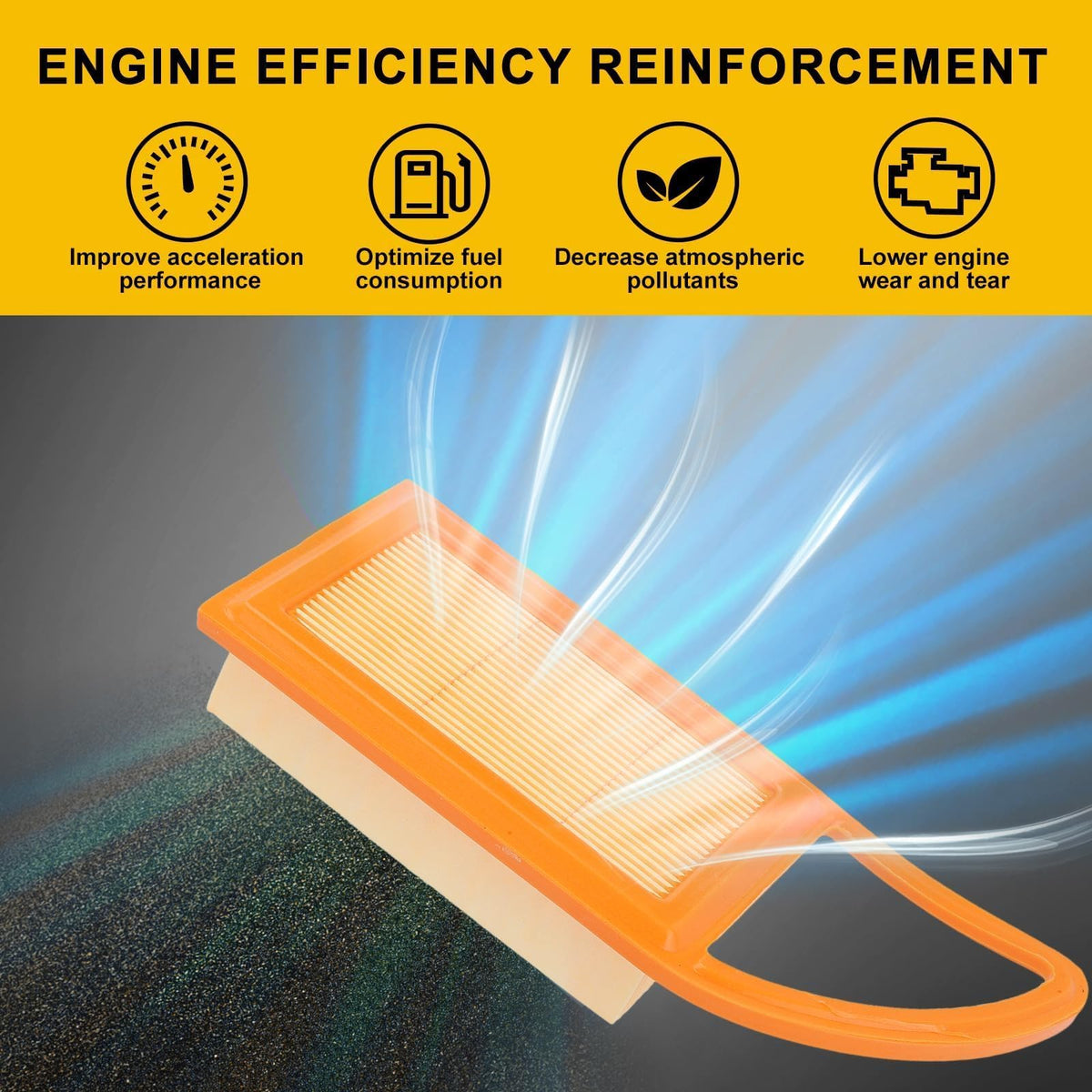 Panari BR600 air filter with dense nonwoven fabric for efficient filtration.