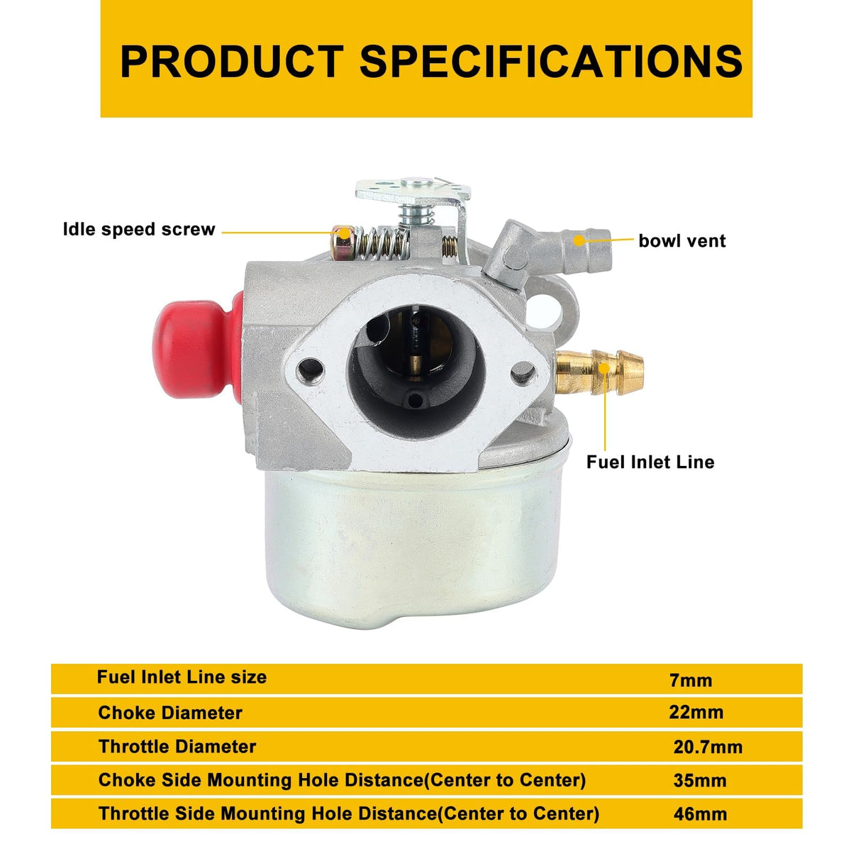 Included parts list for Panari Tecumseh kit: gasket, air filter, pre cleaner, and more.