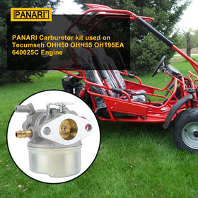 Panari carburetor kit side view showing durable components for Tecumseh engines.