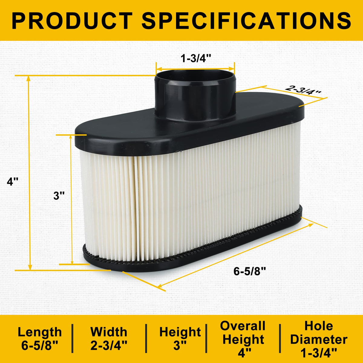 Panari FR691V pre-filter replacement close-up for clean intake