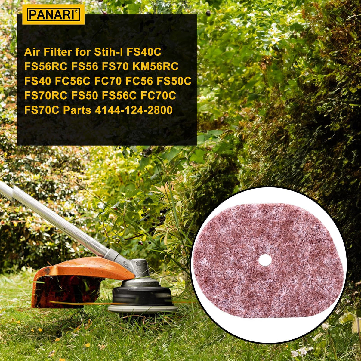 Panari FS40C fuel filter component assists steady fuel flow
