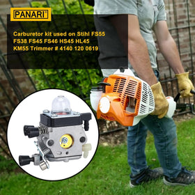Panari FS55R carburetor kit with air filters for easy replacements