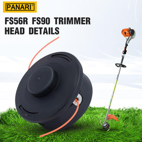 Panari FS91R trimmer head mounted on STIHL shows broad compatibility across models.