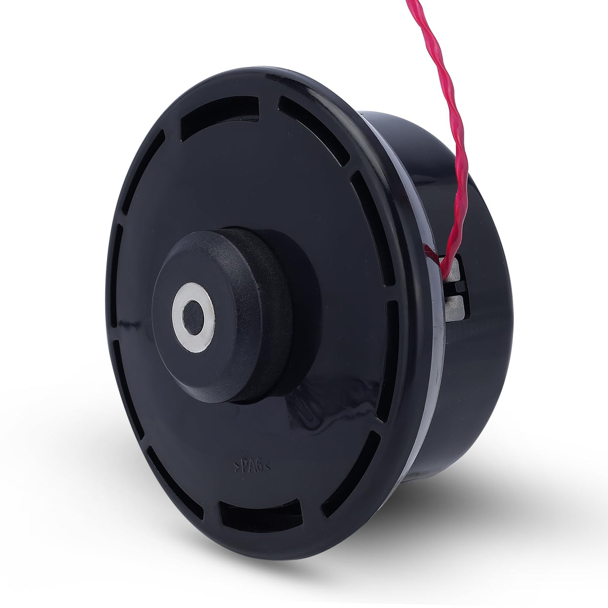 Panari PT104 trimmer head front view; easy compatibility with RedMax trimmers for quick setup.