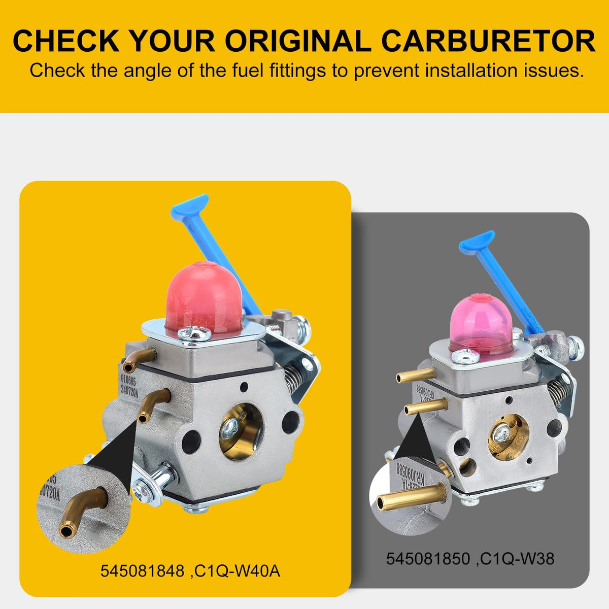 Panari spark plug and primer bulb included for quick priming