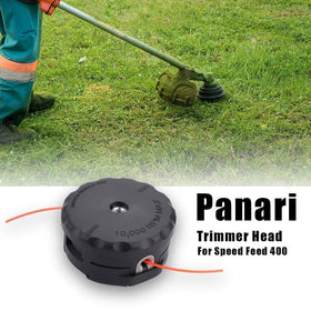 Panari SRM head in action during lawn edging tasks.