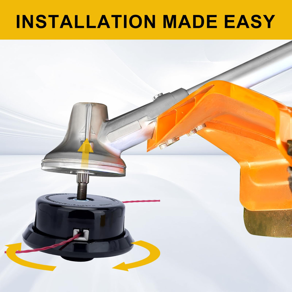 Straight shaft fit shown for efficient edging and trimming tasks with Panari head.