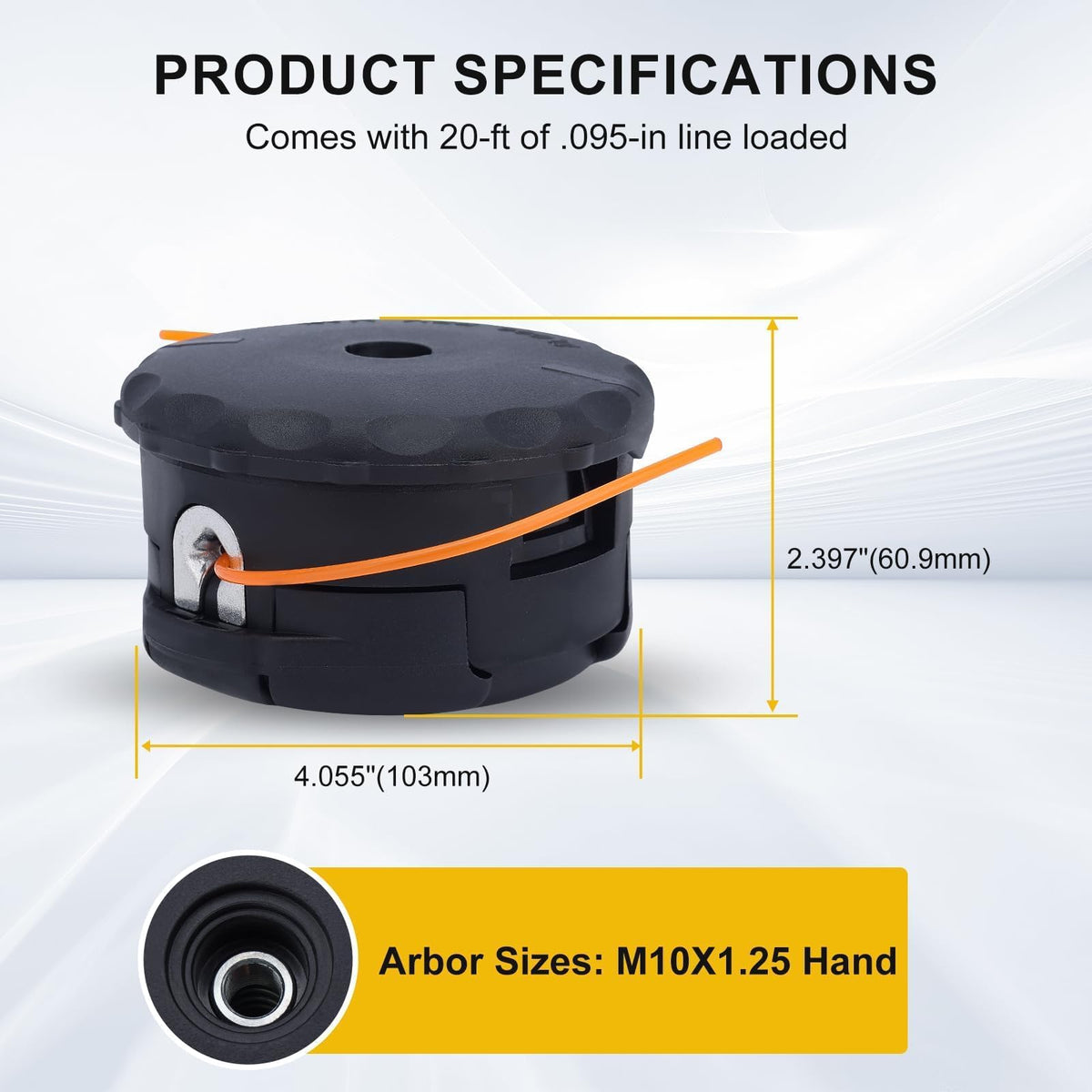 Panari trimmer head with durable materials for long-term outdoor use.