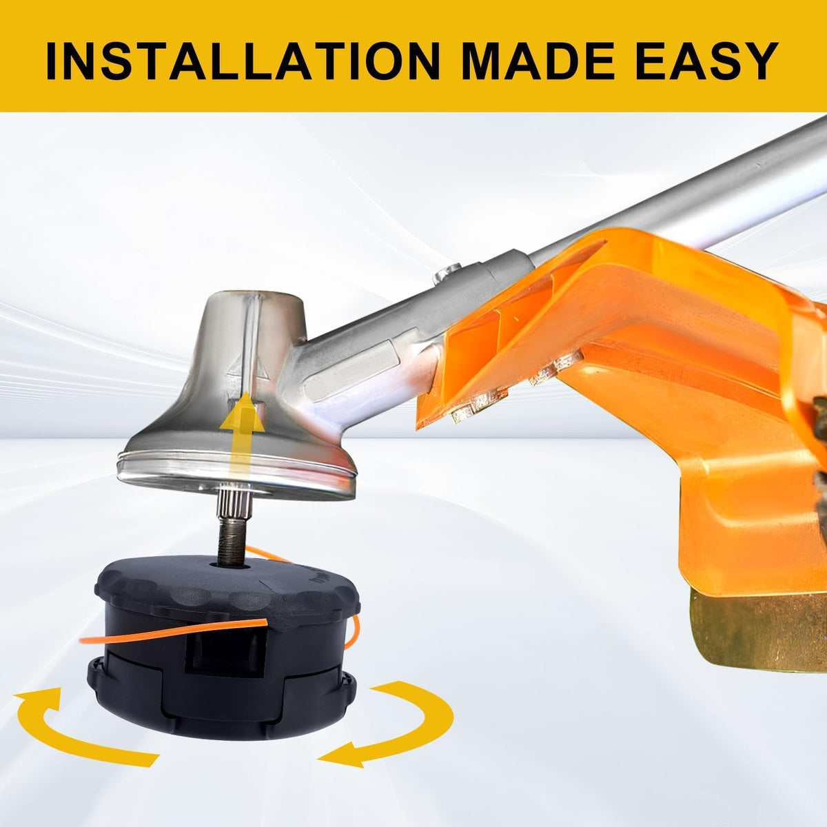 Panari trimmer head with Echo shield option for compatibility.