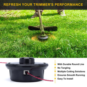 Panari trimmer head installation view for quick mounting on compatible models.