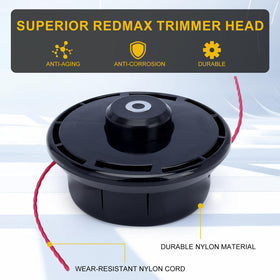 Panari trimmer head demonstrates monofilament option for flexible cutting tasks.