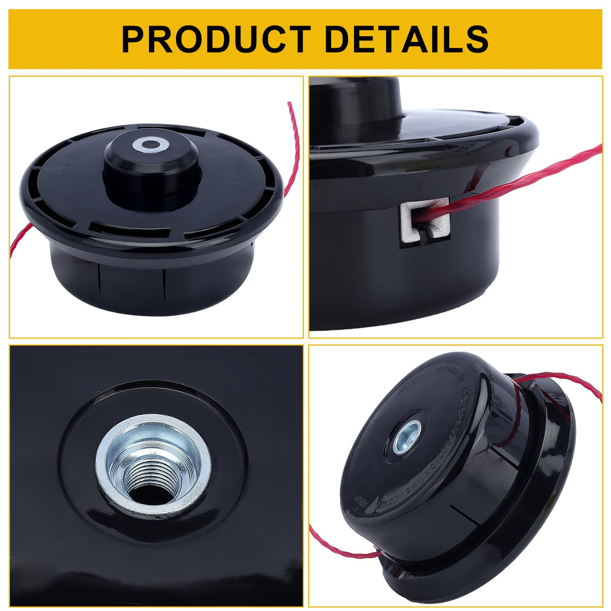 Panari trimmer head mounted on straight shaft for universal use.
