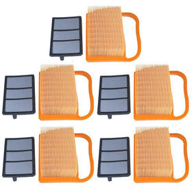 Panari TS410/TS420 air filter and pre-cleaner close-up for clean engine intake.