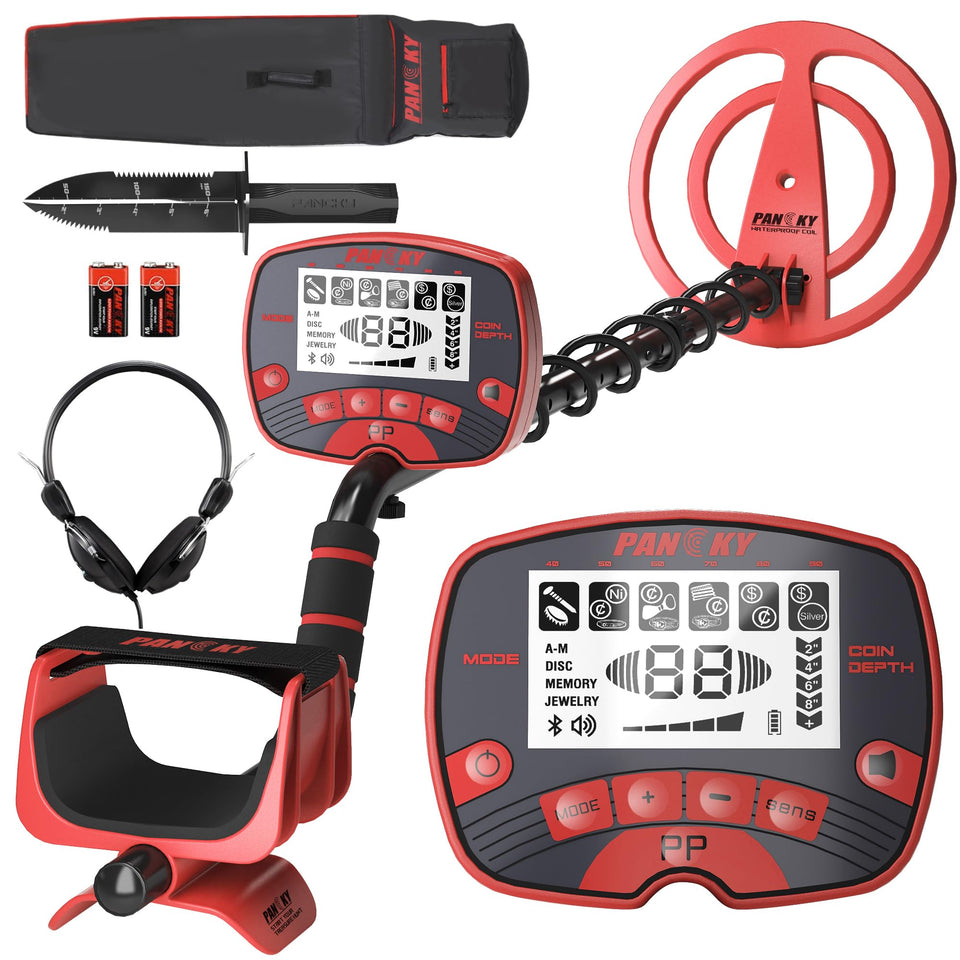 PANCKY PK0075 with 10 inch IP68 coil for beach and river hunting.