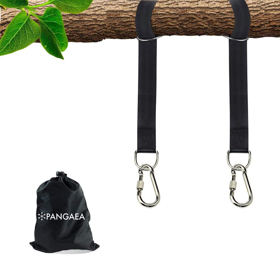 PANGAEA Tree Swing Straps Kit straps show reinforced webbing for secure hangs