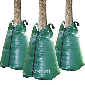 PANGCH Tree Watering Bag wrapped around a tree for deep hydration