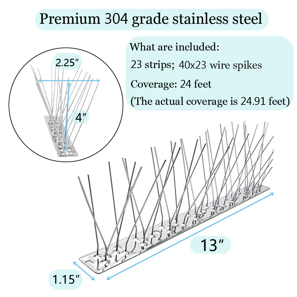 PANGCH weatherproof spikes withstand outdoor exposure and maintain a clean appearance.